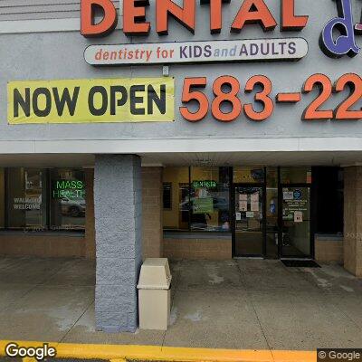 Thumbnail image of the front of a dentist office practice with the name Dental Dreams which is located in Brockton, MA