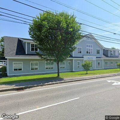 Thumbnail image of the front of a dentist office practice with the name Biddeford Saco Dental Associates which is located in Saco, ME