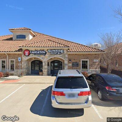 Thumbnail image of the front of a dentist office practice with the name Sunrise Dental which is located in Allen, TX