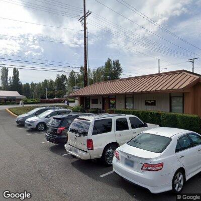 Thumbnail image of the front of a dentist office practice with the name Meridian Valley Dental Center which is located in Kent, WA