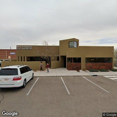 Thumbnail image of the front of a dentist office practice with the name Mohr Orthodontics which is located in Albuquerque, NM