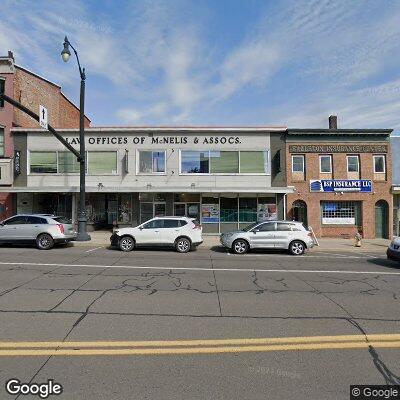 Thumbnail image of the front of a dentist office practice with the name Evenly Orthodontics which is located in Hazleton, PA