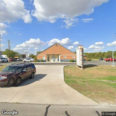 Thumbnail image of the front of a dentist office practice with the name Hulme Orthodontics which is located in China Grove, TX