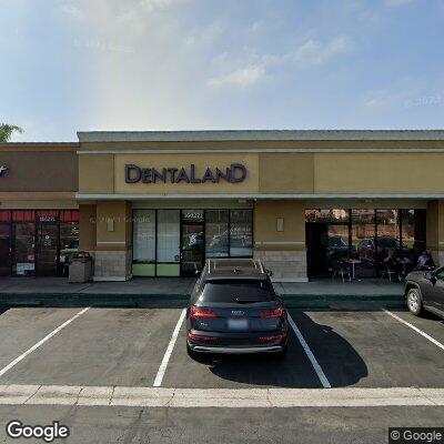 Thumbnail image of the front of a dentist office practice with the name Dentaland which is located in Fountain Valley, CA