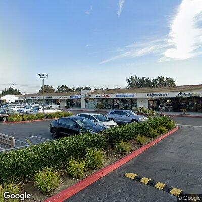 Thumbnail image of the front of a dentist office practice with the name Hill Top Dental which is located in Fountain Valley, CA