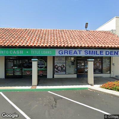 Thumbnail image of the front of a dentist office practice with the name E Villarama Dental Corp which is located in Fullerton, CA