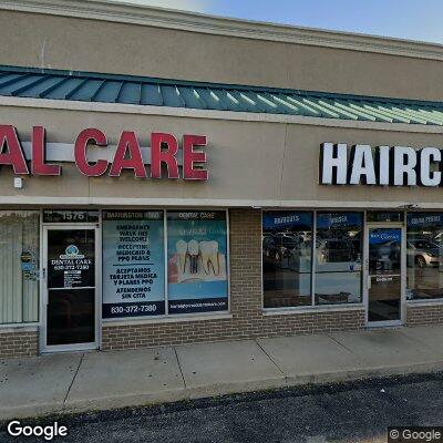 Thumbnail image of the front of a dentist office practice with the name Barrington Road Dental Care which is located in Streamwood, IL