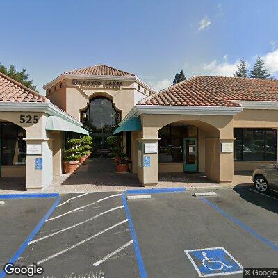 Thumbnail image of the front of a dentist office practice with the name Bigman Orthodontics which is located in San Ramon, CA