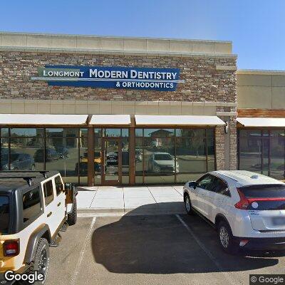 Thumbnail image of the front of a dentist office practice with the name Longmont Modern Dentistry and Orthodontics which is located in Longmont, CO