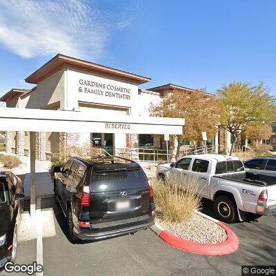 Thumbnail image of the front of a dentist office practice with the name Gardens Cosmetic & Family Dentistry which is located in Las Vegas, NV