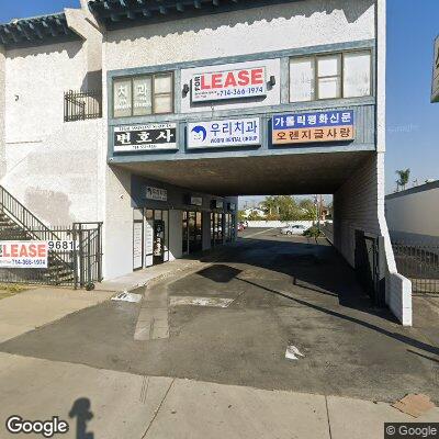 Thumbnail image of the front of a dentist office practice with the name Jin Dental which is located in Garden Grove, CA