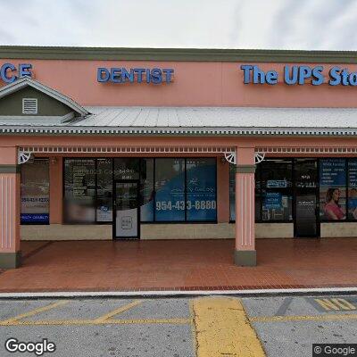 Thumbnail image of the front of a dentist office practice with the name West Pines Dental which is located in Pembroke Pines, FL