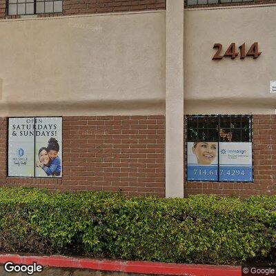 Thumbnail image of the front of a dentist office practice with the name St. Nicholas Dental which is located in Santa Ana, CA