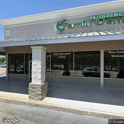 Thumbnail image of the front of a dentist office practice with the name Friendswood Family Dental which is located in Friendswood, TX