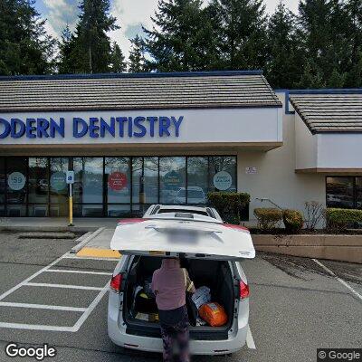 Thumbnail image of the front of a dentist office practice with the name Washington Dental Corporation, PC which is located in Woodinville, WA