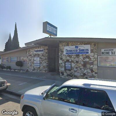 Thumbnail image of the front of a dentist office practice with the name Bowles Family Dental which is located in Anaheim, CA