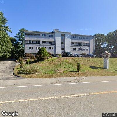 Thumbnail image of the front of a dentist office practice with the name Merrimack Valley Periodontics which is located in North Andover, MA