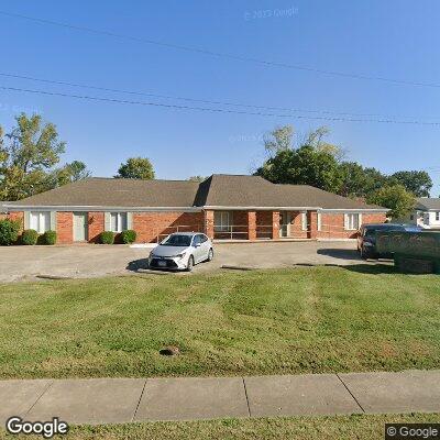 Thumbnail image of the front of a dentist office practice with the name Marion Dentures & Dental which is located in Marion, IL