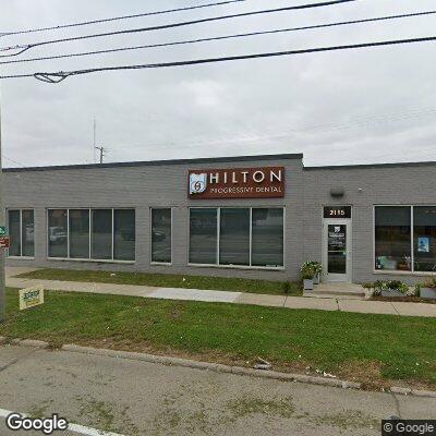 Thumbnail image of the front of a dentist office practice with the name Hilton Progressive Dental which is located in Ferndale, MI