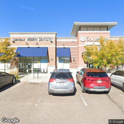 Thumbnail image of the front of a dentist office practice with the name Southglenn Modern Dentistry which is located in Centennial, CO