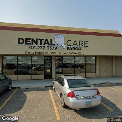 Thumbnail image of the front of a dentist office practice with the name Dental Care Fargo which is located in Fargo, ND