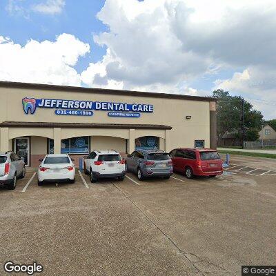 Thumbnail image of the front of a dentist office practice with the name Jefferson Dental & Orthodontics which is located in Deer Park, TX