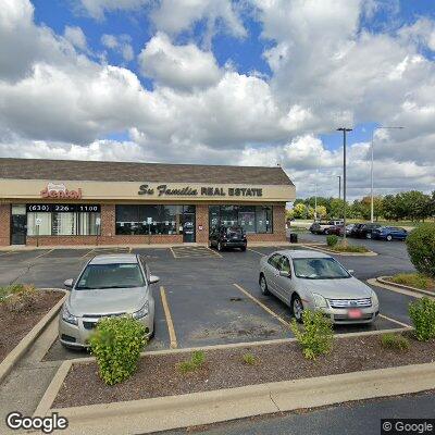 Thumbnail image of the front of a dentist office practice with the name Radiant Dental which is located in Bolingbrook, IL