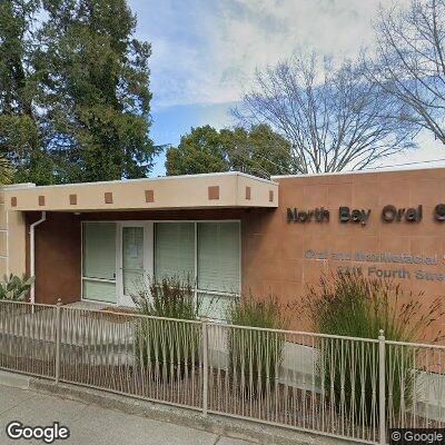 Thumbnail image of the front of a dentist office practice with the name North Bay Oral Surgery which is located in Santa Rosa, CA