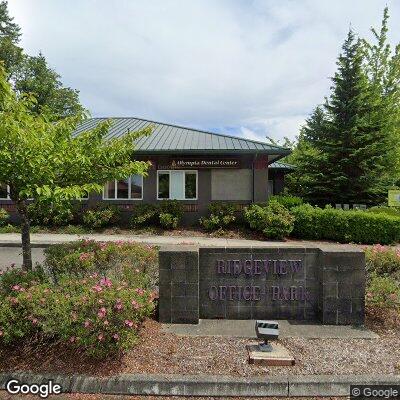 Thumbnail image of the front of a dentist office practice with the name Olympia Dental Center which is located in Tumwater, WA