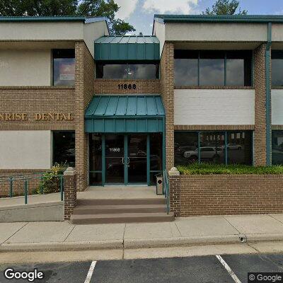 Thumbnail image of the front of a dentist office practice with the name Sunrise Dental which is located in Reston, VA