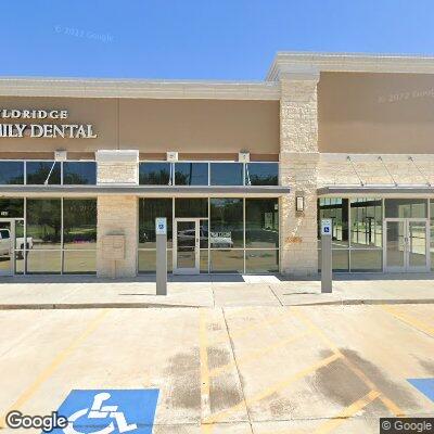 Thumbnail image of the front of a dentist office practice with the name Eldridge Family Dental which is located in Sugar Land, TX