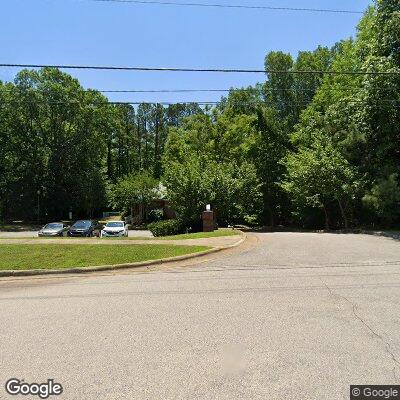 Thumbnail image of the front of a dentist office practice with the name Atkins Dentistry which is located in Apex, NC