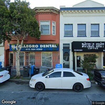 Thumbnail image of the front of a dentist office practice with the name Allegro Dental Group which is located in San Francisco, CA