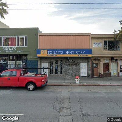 Thumbnail image of the front of a dentist office practice with the name Today's Dentistry which is located in San Francisco, CA