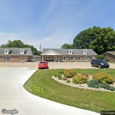 Thumbnail image of the front of a dentist office practice with the name Greene Endodontics which is located in Anderson, IN