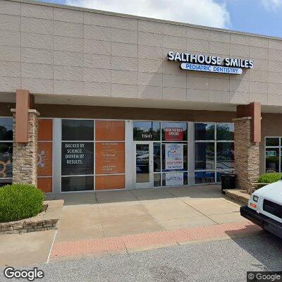 Thumbnail image of the front of a dentist office practice with the name Salthouse Smiles which is located in Des Peres, MO