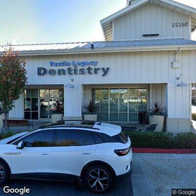 Thumbnail image of the front of a dentist office practice with the name Tustin Legacy Dentistry which is located in Tustin, CA