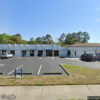 Thumbnail image of the front of a dentist office practice with the name Atlantic Smiles which is located in Fernandina Beach, FL