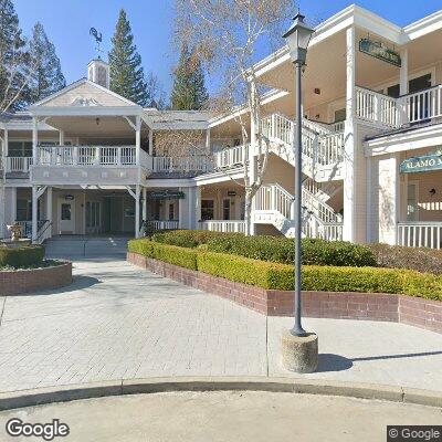 Thumbnail image of the front of a dentist office practice with the name Majeroni Orthodontics which is located in Alamo, CA