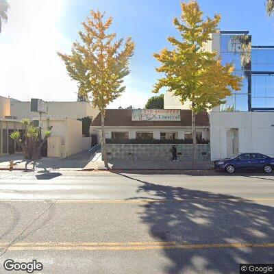 Thumbnail image of the front of a dentist office practice with the name Apex Dental which is located in Sherman Oaks, CA