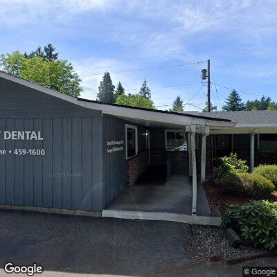 Thumbnail image of the front of a dentist office practice with the name Lacey Family Dental which is located in Lacey, WA