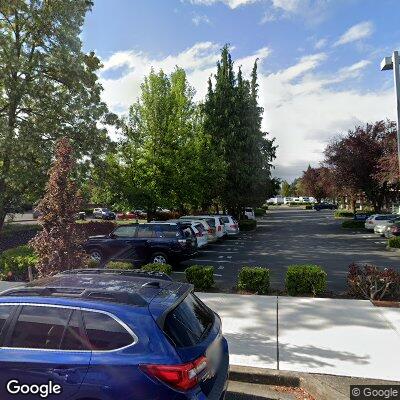 Thumbnail image of the front of a dentist office practice with the name Olympic Dental & Denture Center which is located in Lacey, WA