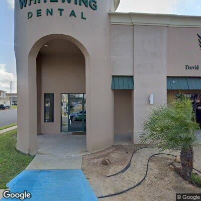 Thumbnail image of the front of a dentist office practice with the name Whitewing Dental which is located in Mcallen, TX