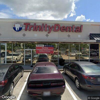 Thumbnail image of the front of a dentist office practice with the name Trinity Dental Tomball which is located in Tomball, TX