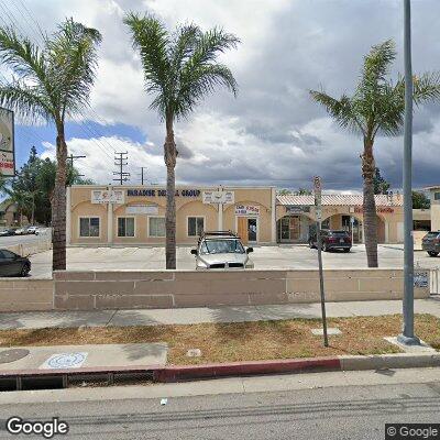 Thumbnail image of the front of a dentist office practice with the name Paradise Dental which is located in Pacoima, CA