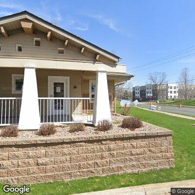 Thumbnail image of the front of a dentist office practice with the name Cahill Dental Care which is located in Inver Grove Heights, MN