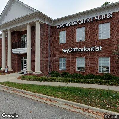 Thumbnail image of the front of a dentist office practice with the name Myorthodontist which is located in Cary, NC