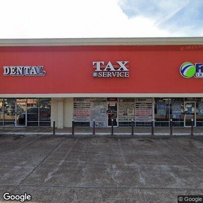 Thumbnail image of the front of a dentist office practice with the name Ortiz Dental which is located in Houston, TX