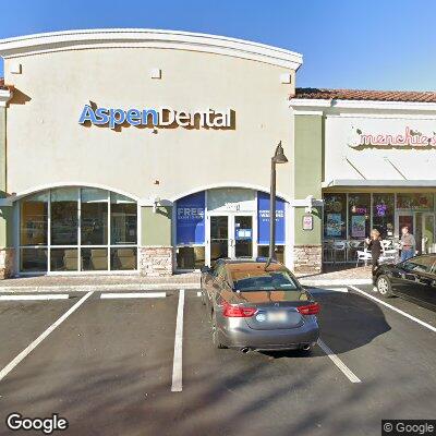 Thumbnail image of the front of a dentist office practice with the name Aspen Dental which is located in Pembroke Pines, FL