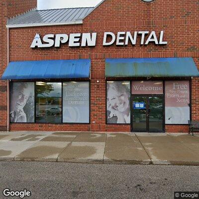 Thumbnail image of the front of a dentist office practice with the name Aspen Dental which is located in Cleveland, OH